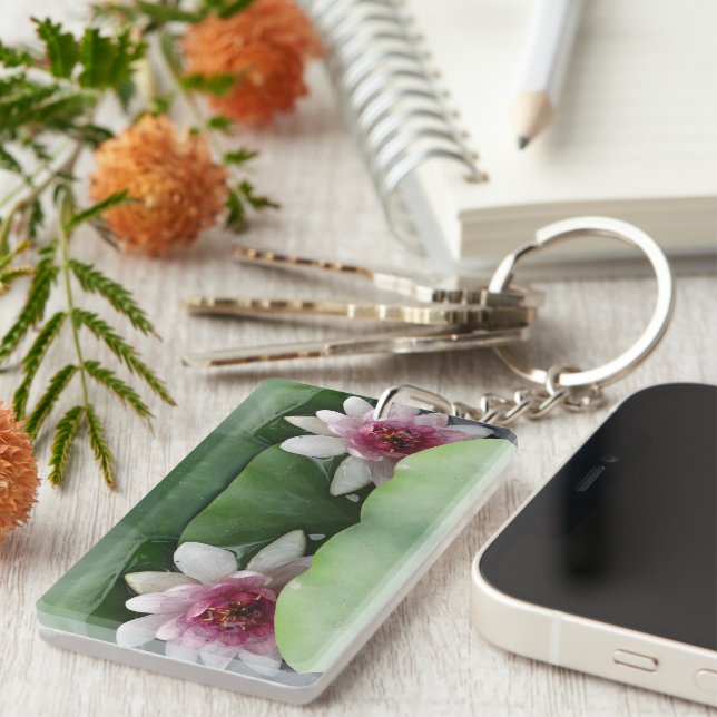 Lotus Flowers  Keychain (Front Right)