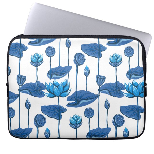lotus flowers laptop sleeve (Front)