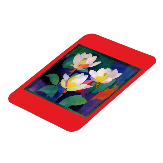 Lotus Flowers Magnet (Left Side)