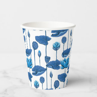 lotus flowers paper cups