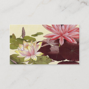 Lotus Flowers Profile Calling Card