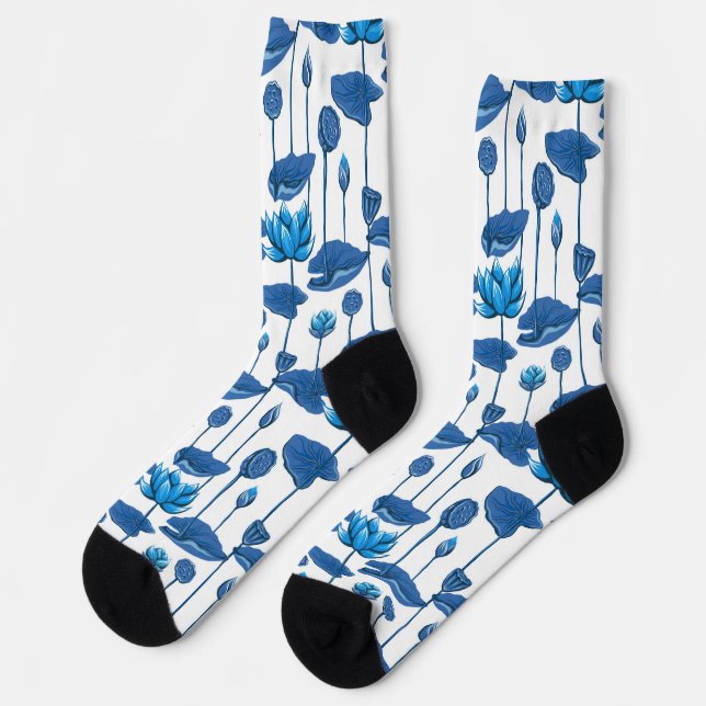 lotus flowers socks (Left)