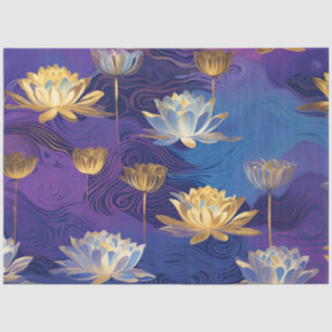 lotus flowers tissue paper