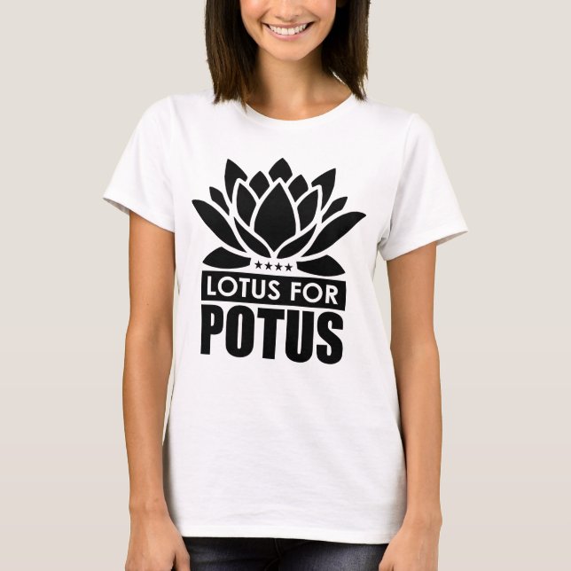Lotus For Potus Kamala Harris T-shirt Femme (Devant)
