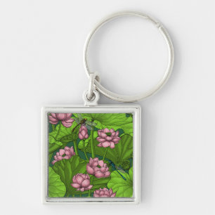 Lotus garden keychain