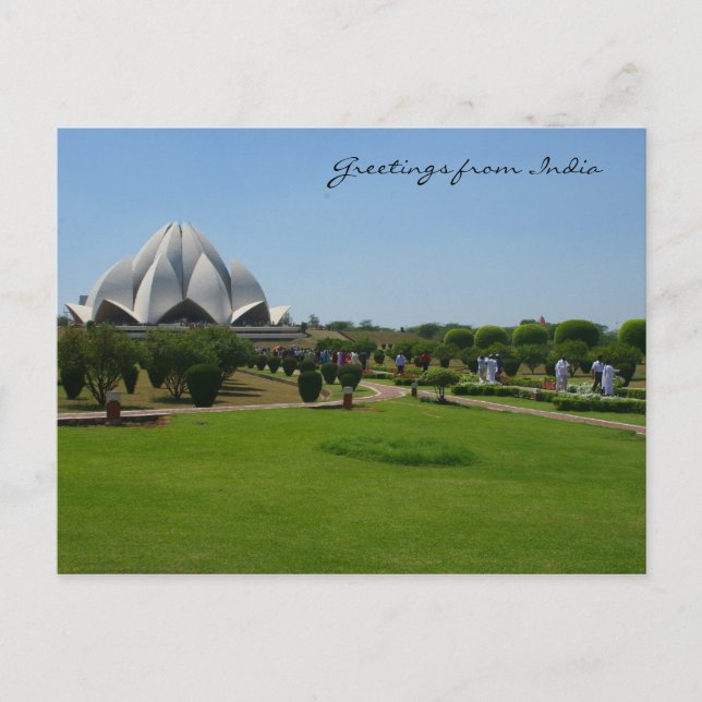 lotus garden postcard (Front)