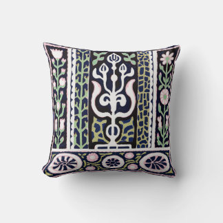 Lotus Garden Throw Pillow