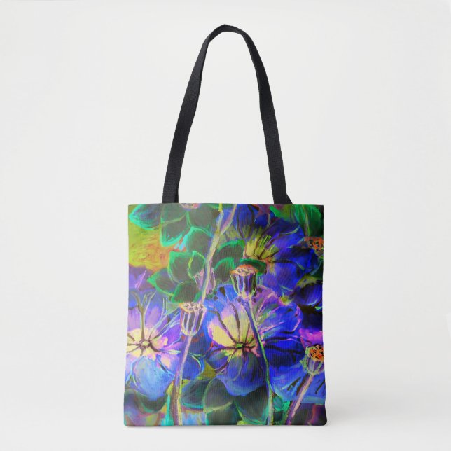 Lotus Garden Tote Bag (Front)