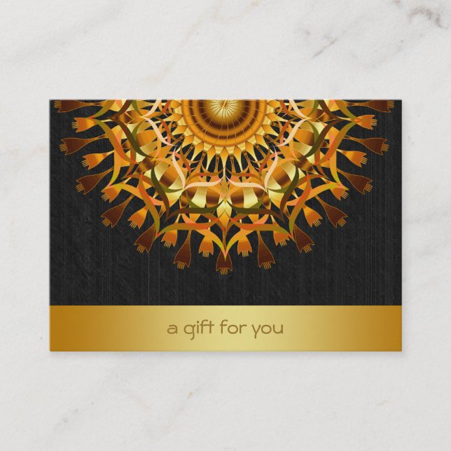 Lotus Gold Mandala Salon et certificat cadeau Spa (Devant)