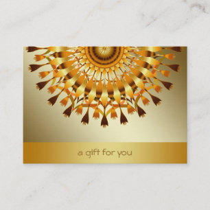 Lotus Gold Mandala Salon et certificat cadeau Spa