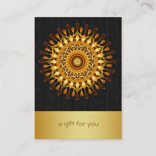 Lotus Gold Mandala Salon et certificat cadeau Spa (Devant)
