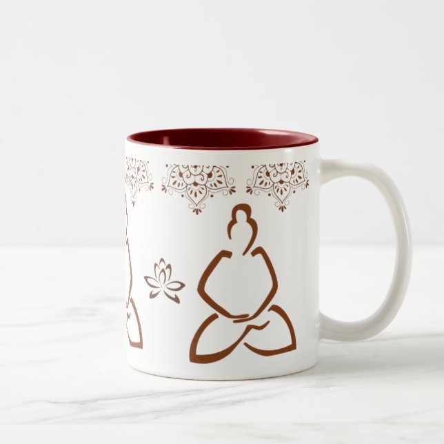 Lotus Henna Buddha Cup (Right)