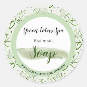 Lotus Home Business Soap Étiquette de produit élég