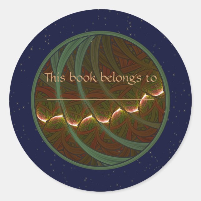 Lotus Horse Moon Classic Round Sticker (Front)