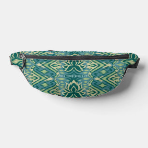 Lotus Ikat Pattern - The White Lotus Fanny Pack
