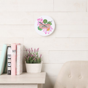 Lotus Ikigai Round Clock