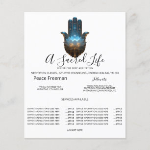 Lotus Illumination   Hamsa Hand Design Flyer
