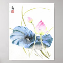 Lotus in Blue Serenity