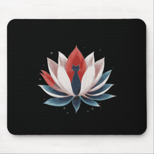 Lotus Kamala Harris Election Childless Cat Democra Mouse Pad