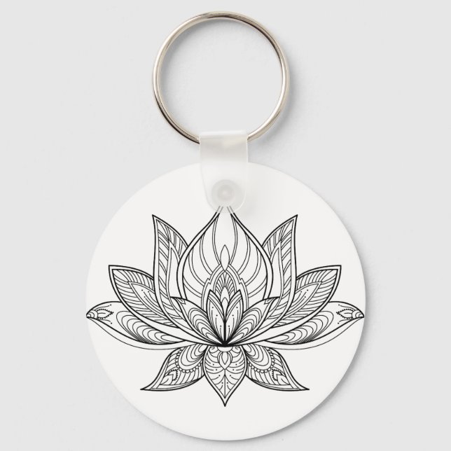 Lotus Keychain (Front)
