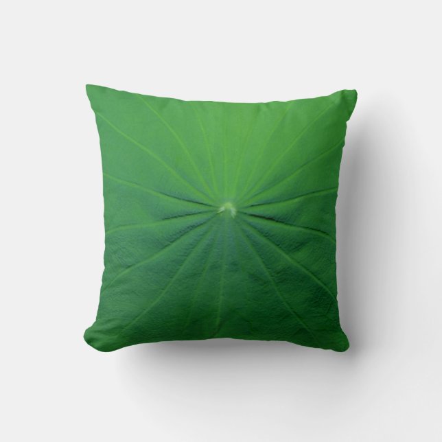 lotus leaf throw pillow (Front)