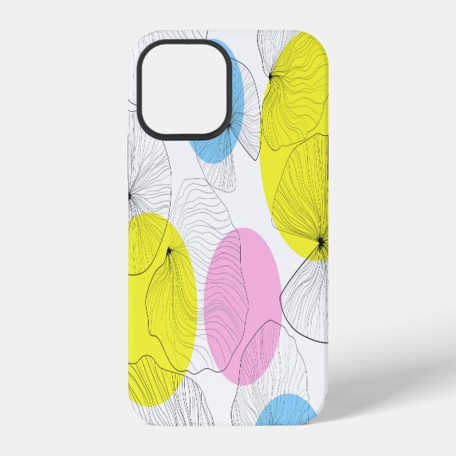 Lotus Leaves Colourful Spots Pattern iPhone Case (Back)