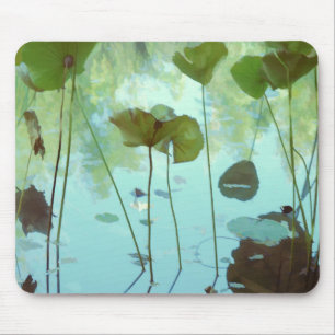 Lotus leaves mouse pad