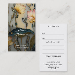 Lotus Light Awakening botanical Design Business Card