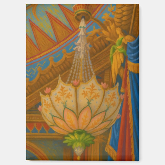 Lotus Light – Royal Pavilion Chandelier Print Magnet (Front)
