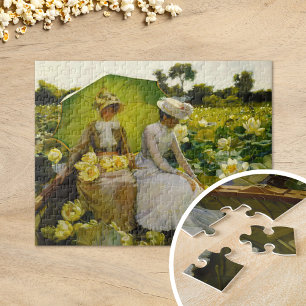 Lotus Lilies Charles Courtney Curran Jigsaw Puzzle