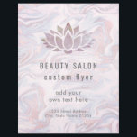 lotus logo on fluid marble flyer<br><div class="desc">lotus flyer</div>