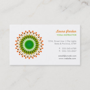 Lotus Logo Wellness Healing Arts Health Business Card