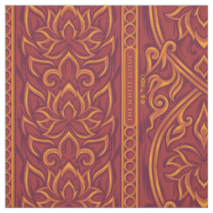 Lotus Luxe Tapestry Pattern - The White Lotus Fabric