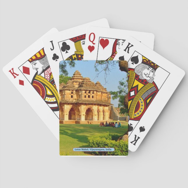 Lotus Mahal, Vijayanagara, India Playing Cards (Back)