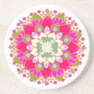 Lotus Mandala Coaster