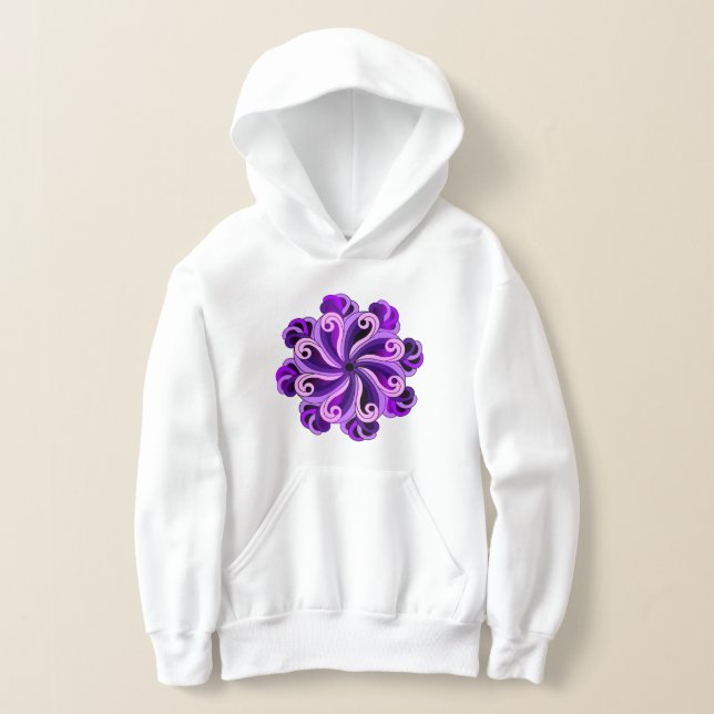 Lotus Mandala Design Sweat - shirt à capuche de re (Poser)
