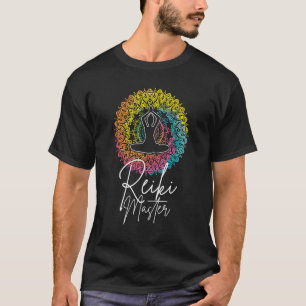 Lotus Meditation Chakra Spiritual Healer Reiki Mas T-Shirt