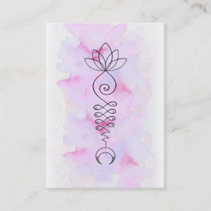 *~* Lotus Moon Energy Healer Yoga Nirvana Reiki Business Card