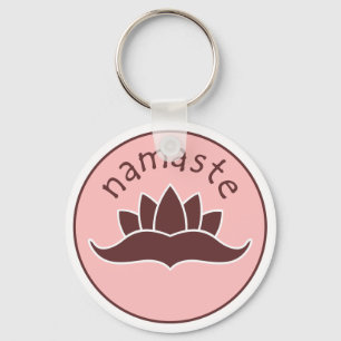 Lotus Namaste Keychain