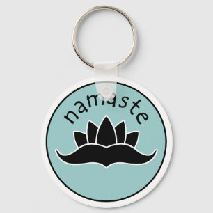 Lotus Namaste Keychain