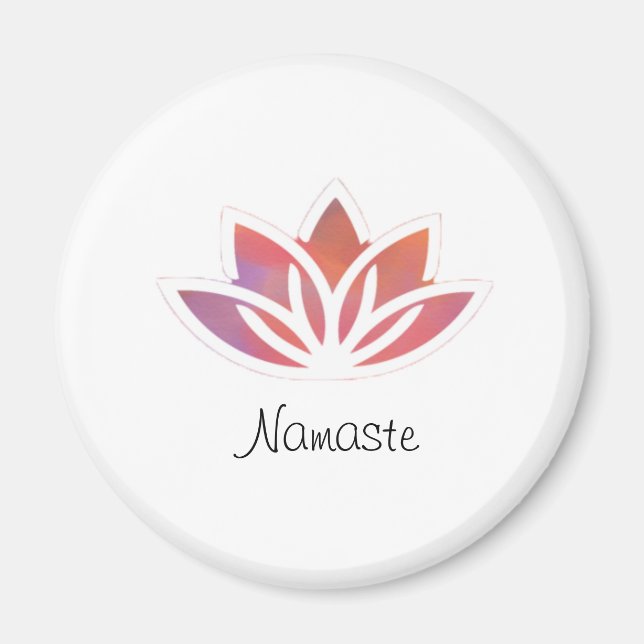 Lotus Namaste Magnet (Front)