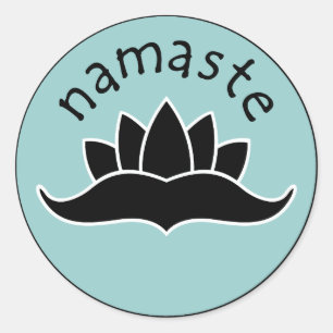 Lotus Namaste Stickers