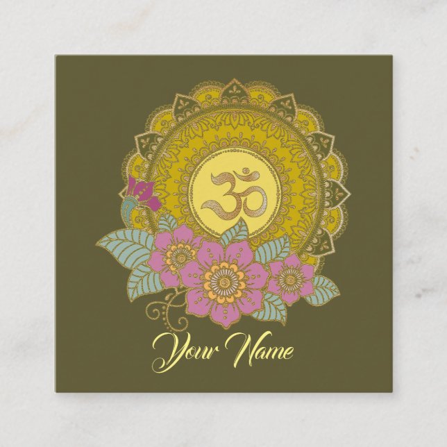 Lotus Of The OM - Carte de visite (Devant)