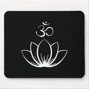 Lotus Ohm. Om Mandala Mouse Pad