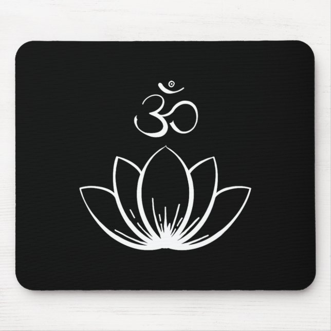 Lotus Ohm. Om Mandala  Mouse Pad (Front)