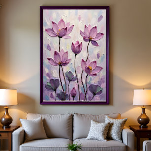 Lotus – Oil Painting Holiday Postcard