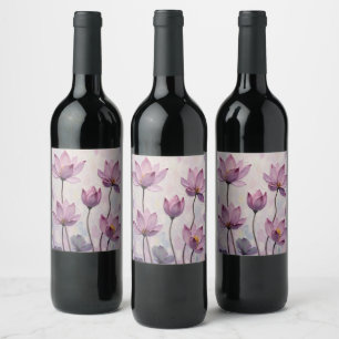 Lotus – Oil Painting Wine Label