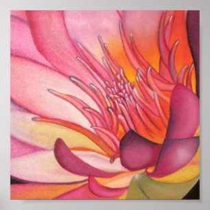 Lotus Painting Poster