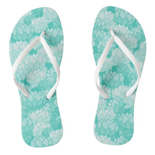 Lotus pattern 2 flip flops