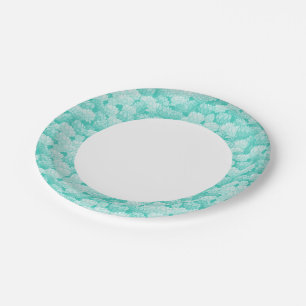 Lotus pattern 2 paper plate